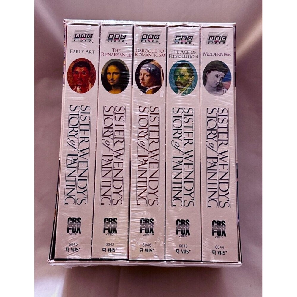 NEW & SEALED Sister Wendys Story of Painting  (VHS, 1997, 5-Tape Set) Joy PBS